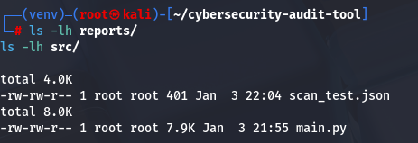 Generated files and reports
